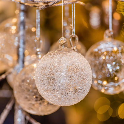 Pack of 20 Transparent Plastic Baubles