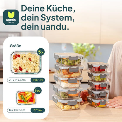 Glass Containers with Lids